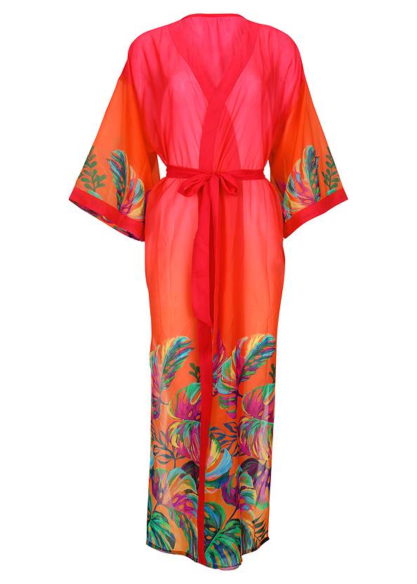 Alternate View Belted Kimono Cover-Up