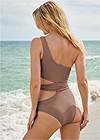 Back View Shimmer One-Piece