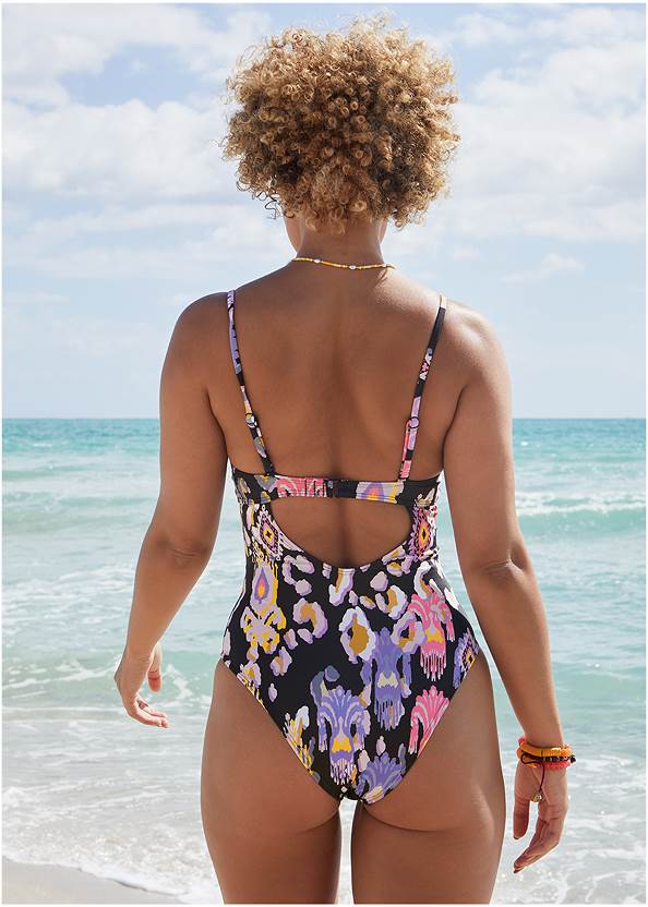 Back View Bermuda Underwire One-Piece From Venus Fashion