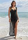 Front View  Crochet Maxi Cover-Up Dress